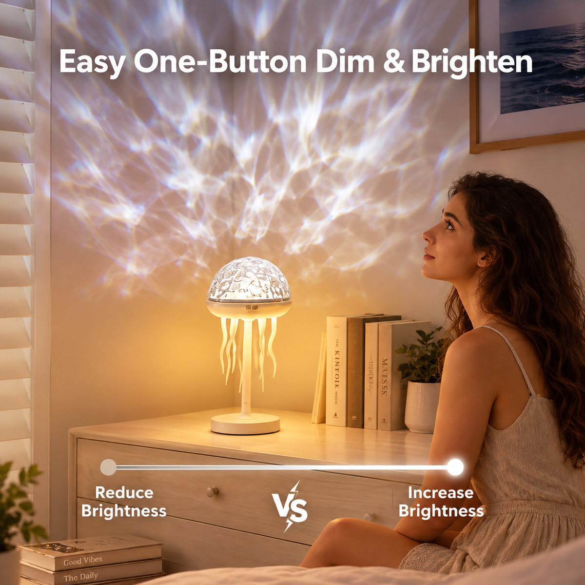 Ocean Drift Jellyfish Projection Lamp