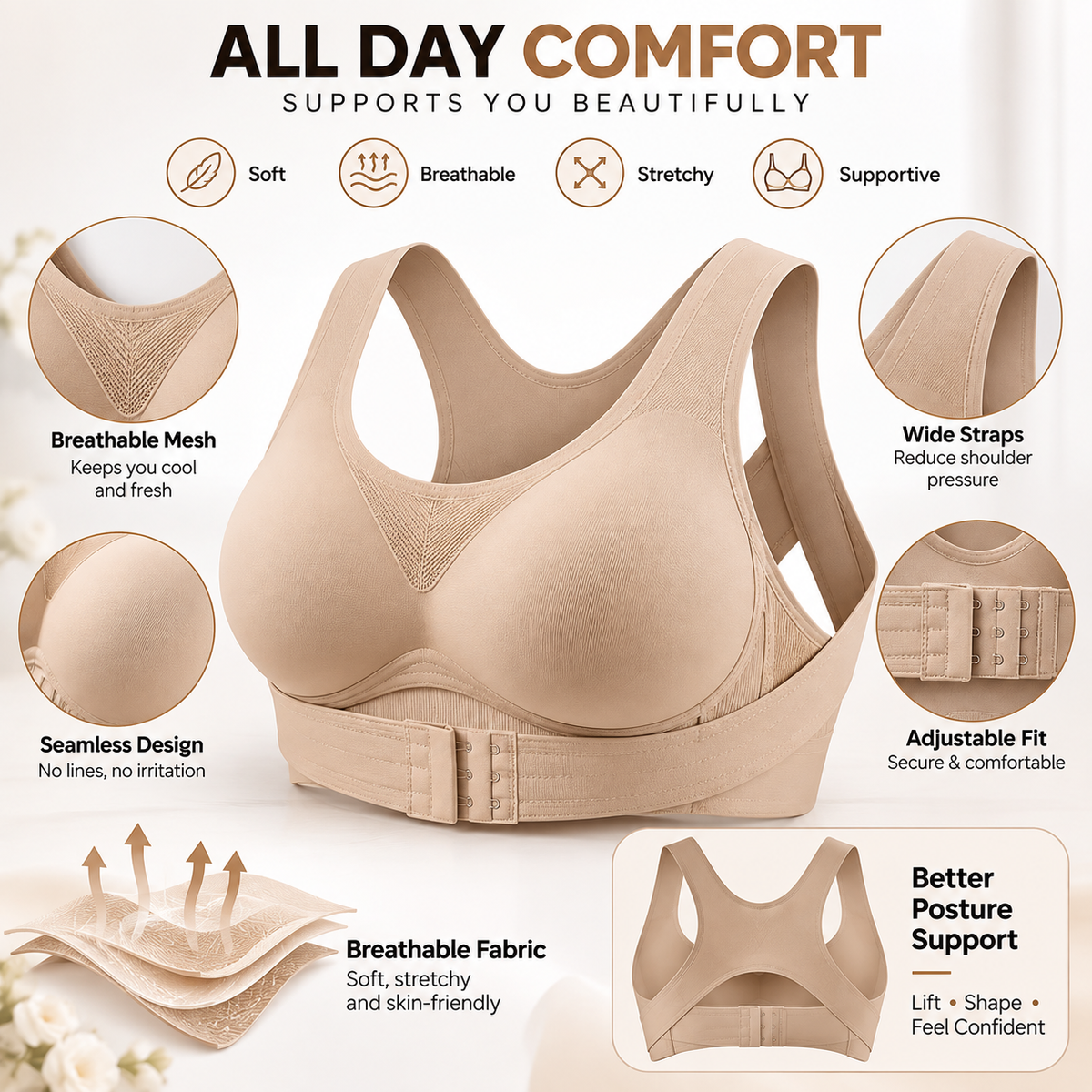 PostureLift Shaping Bra