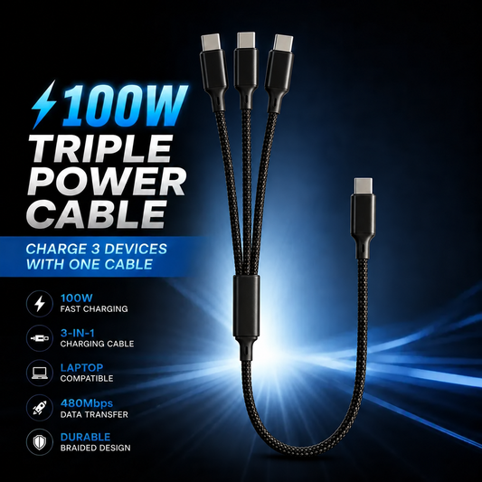 Hydra™ 100W Triple Power Cable