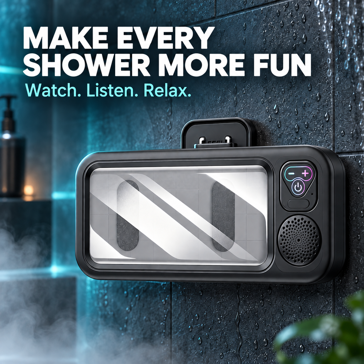 Smart Waterproof Shower TV Holder