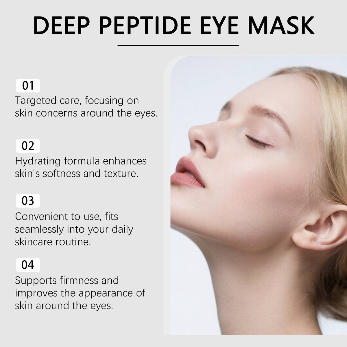 Peptide-Powered Deep Collagen Eye Mask