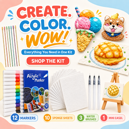 Magic Foam Texture Painting Kit
