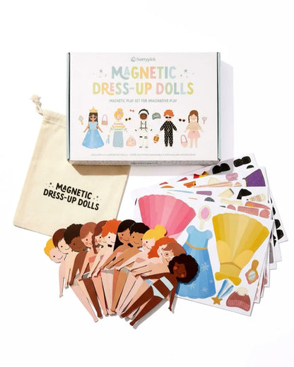 Cute Magnetic Dress-Up Doll Set for Kids