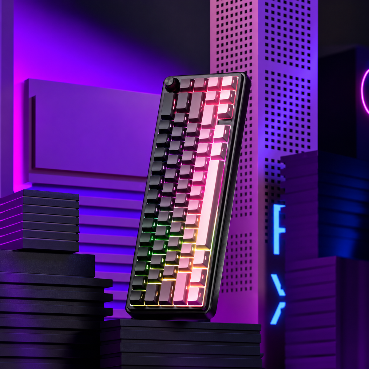 PulseGlow Tri-Mode Mechanical Keyboard