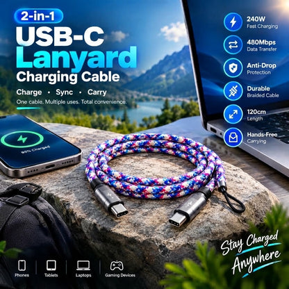USB-C Lanyard Charging Cable