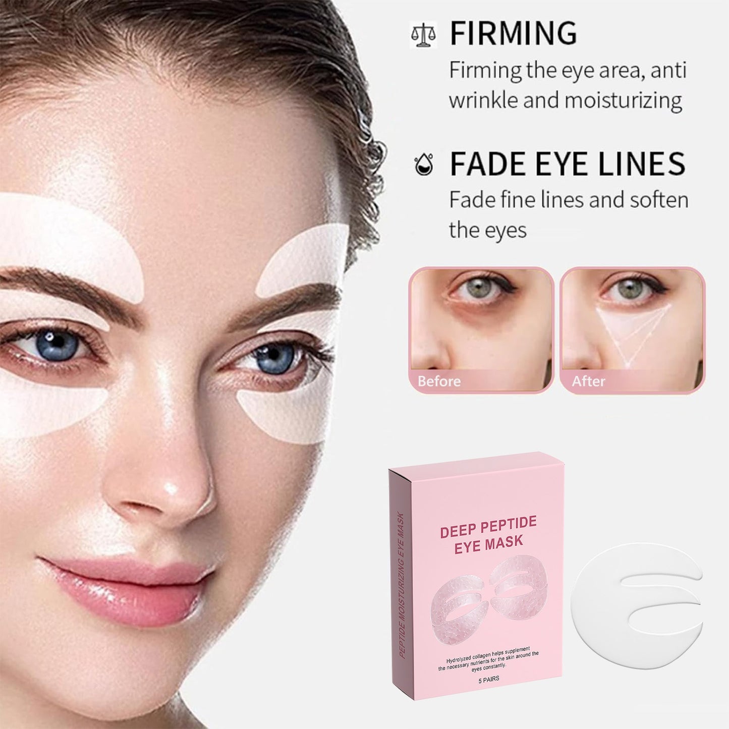 Peptide-Powered Deep Collagen Eye Mask