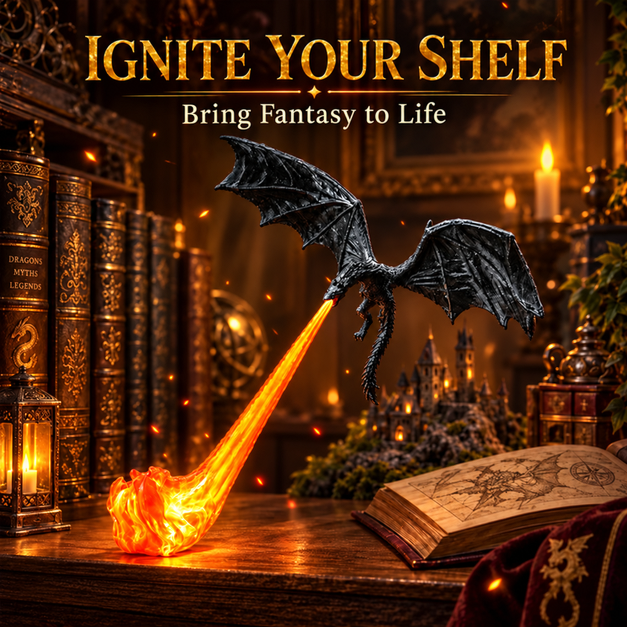 Ember Wing Shelf Dragon