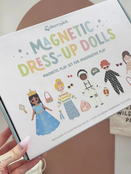 Cute Magnetic Dress-Up Doll Set for Kids
