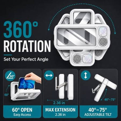 Smart Waterproof Shower TV Holder